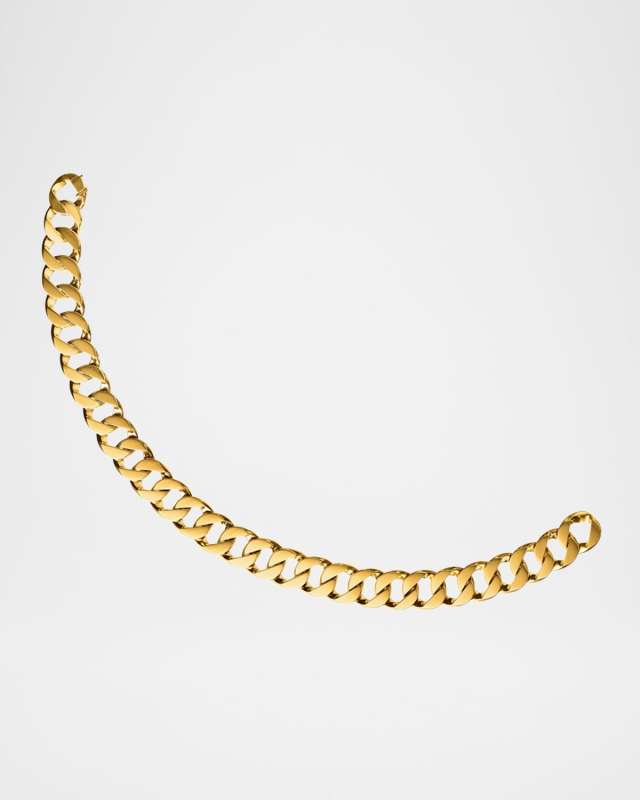 18K Yellow Gold Curb-Link Necklace, 17"L